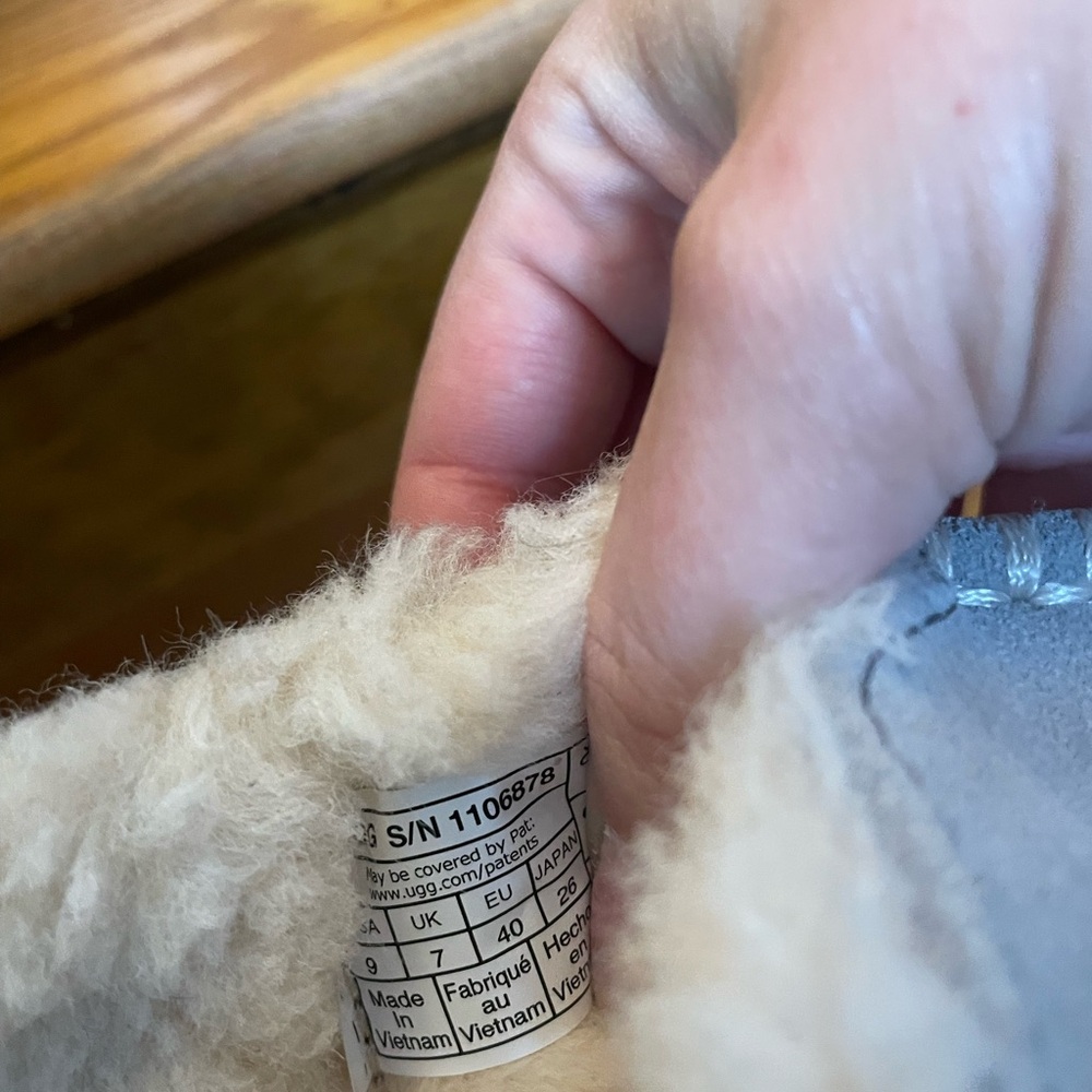 UGG Women’s Gray Suede Slippers - Picture 2 of 7